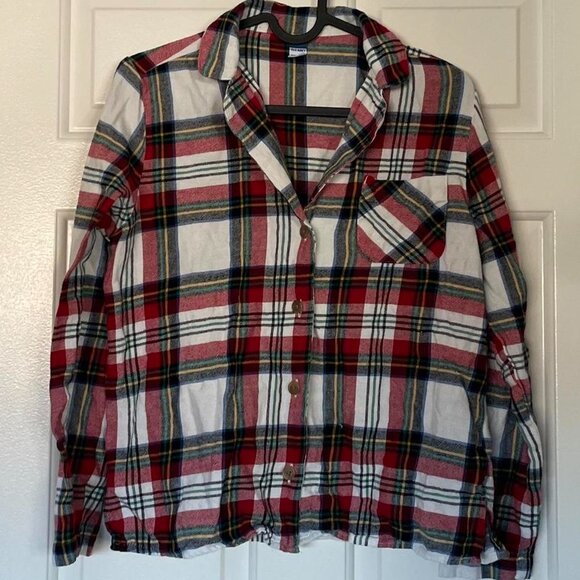 Old Navy Plaid Flannel Pajama Set - Picture 2 of 5